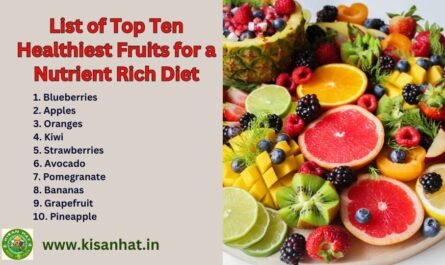 List of Top Ten Healthiest Fruits